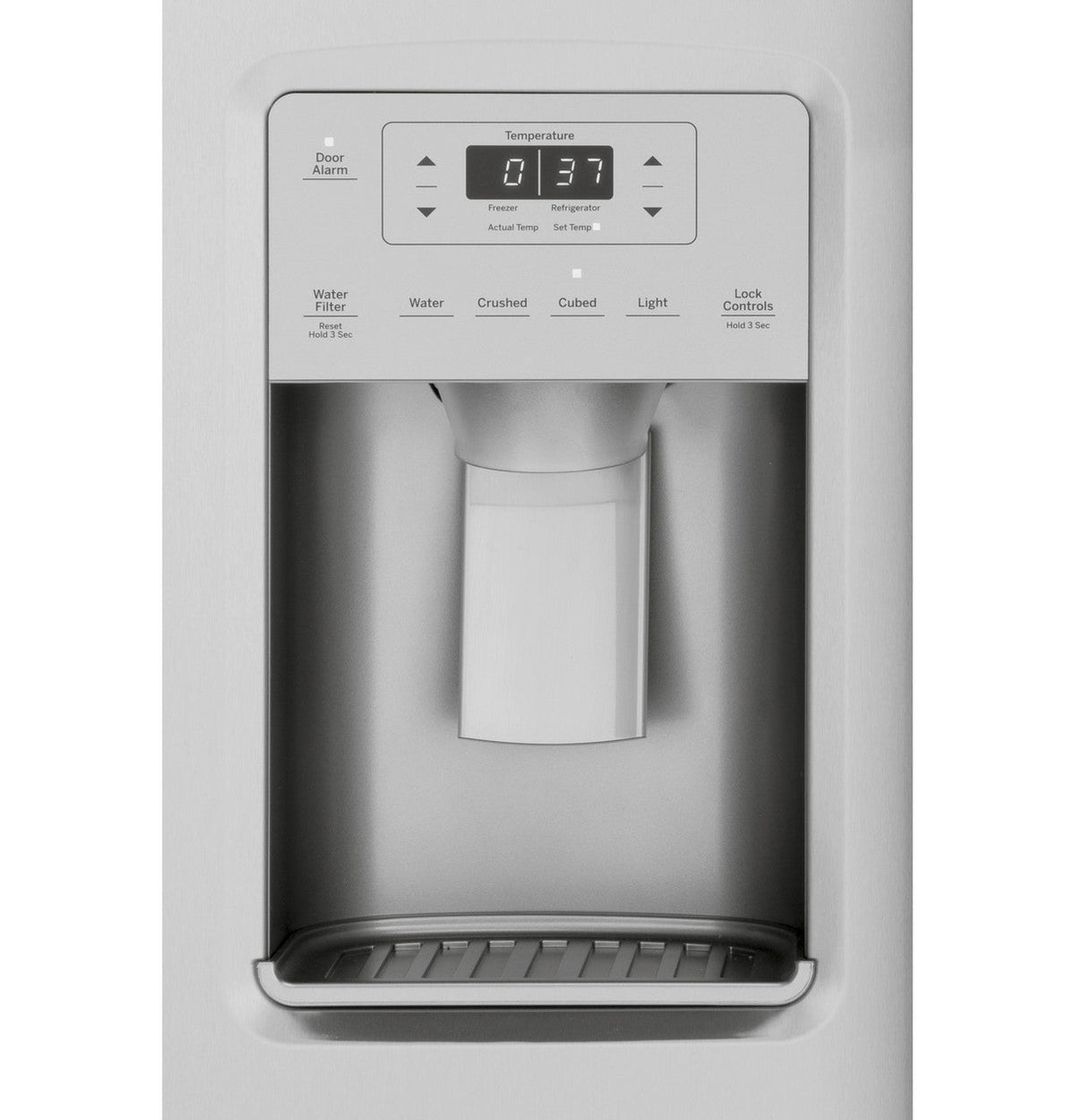 GE 21.8 cu. ft. Side-by-Side Refrigerator, Fingerprint Resistant Stainless Steel, Counter-Depth (GZS22IYNFS)
