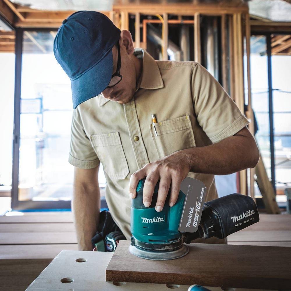 18-Volt LXT 4.0 Ah Battery and Rapid Optimum Charger Starter Pack with Bonus 18V LXT 5 in. Random Orbit Sander - Super Arbor