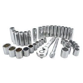 CRAFTSMAN 40-Piece Standard (SAE) and Metric Polished Chrome Mechanics Tool Set