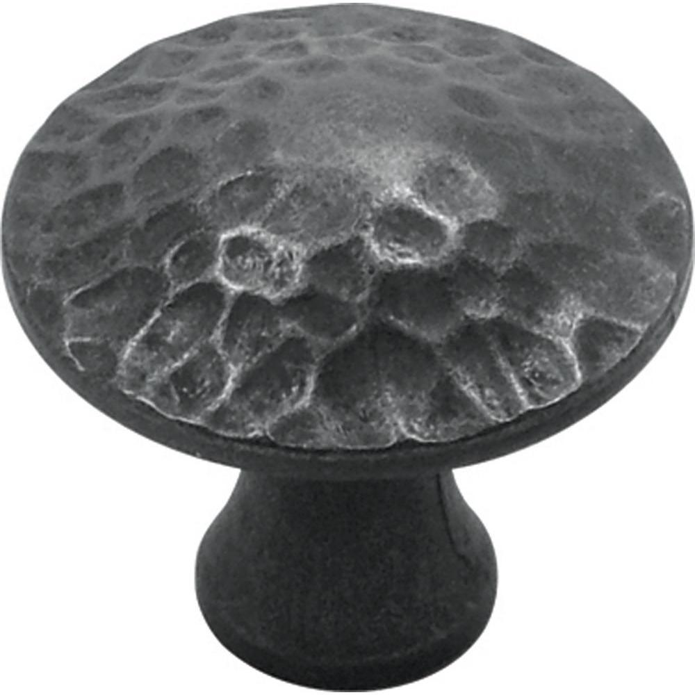 Craftsman 1-1/4 in. Black Iron Cabinet Knob - Super Arbor