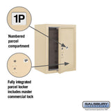 3800 Horizontal Series 1-Parcel Locker Surface Mount Mailbox - Super Arbor