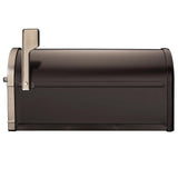 Bungalow Rubbed Bronze Post Mount Mailbox with Antique Nickel Accents - Super Arbor