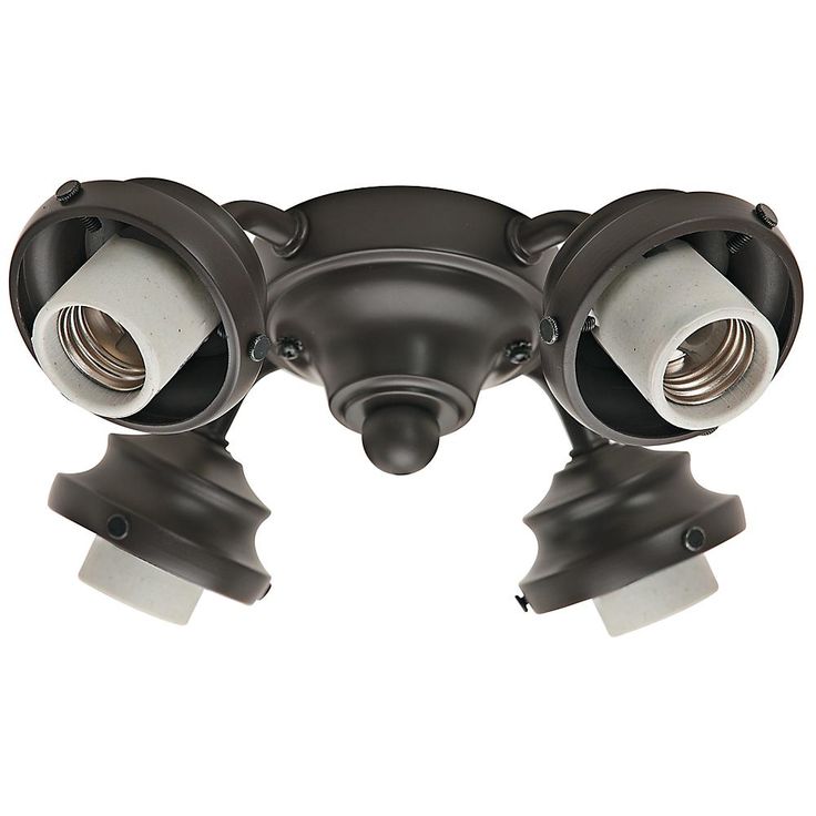 4-Light New Bronze 2.25 in. Ceiling Fan Fitter