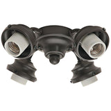 4-Light New Bronze 2.25 in. Ceiling Fan Fitter