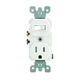 15 Amp Tamper-Resistant Combination Switch/Outlet, Light Almond - Super Arbor