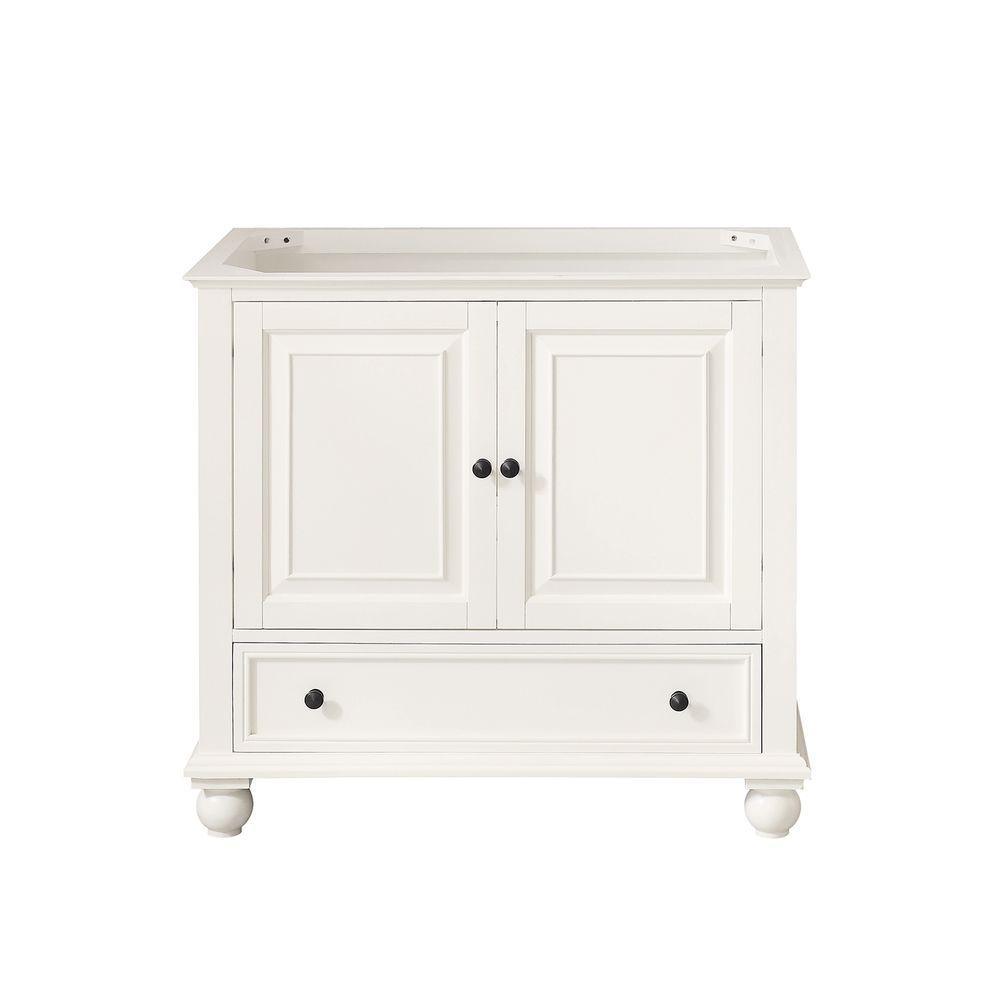 Thompson 60 in. W x 21 in. D x 34 in. H Vanity Cabinet in French White - Super Arbor