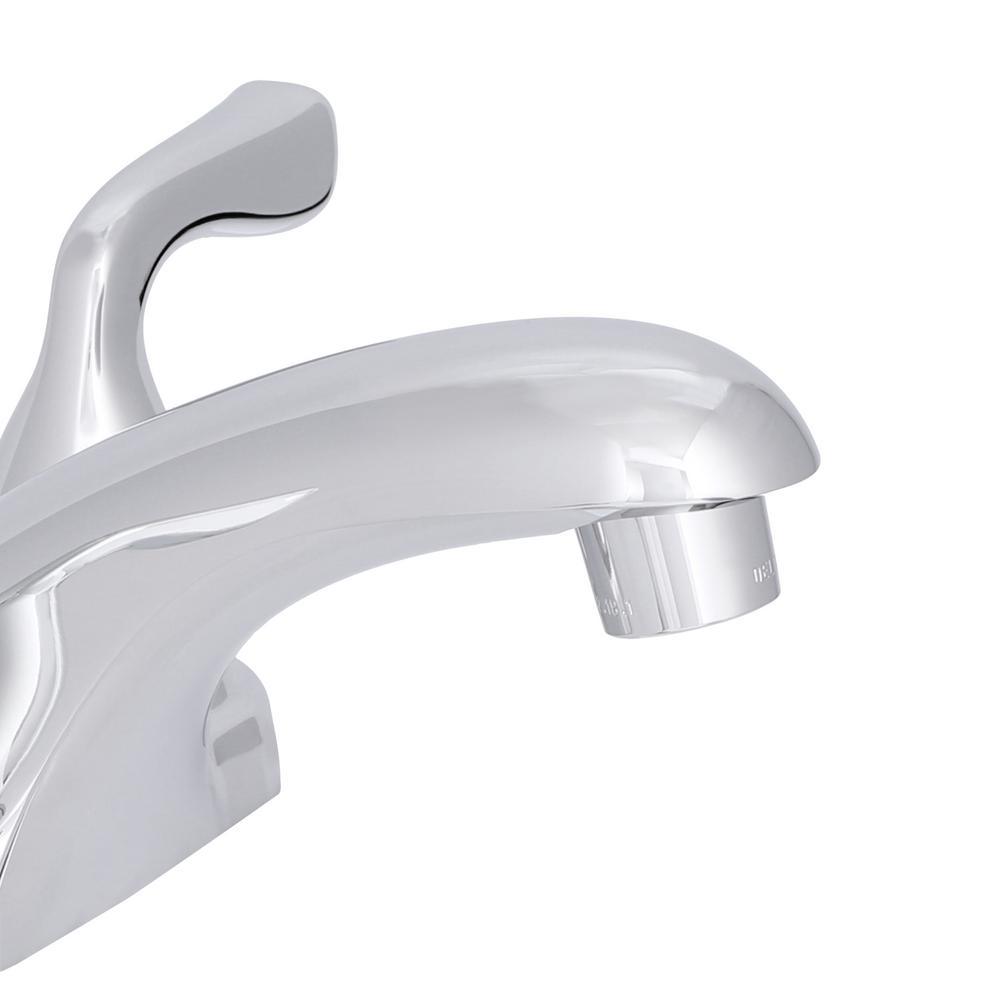 Foundations 4 in. Centerset 2-Handle Bathroom Faucet in Chrome - Super Arbor