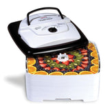 Square 4-Tray White Food Dehydrator and Jerky Maker