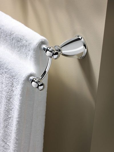 Moen Caldwell 24-in Mediterranean Bronze Wall Mount Double Towel Bar