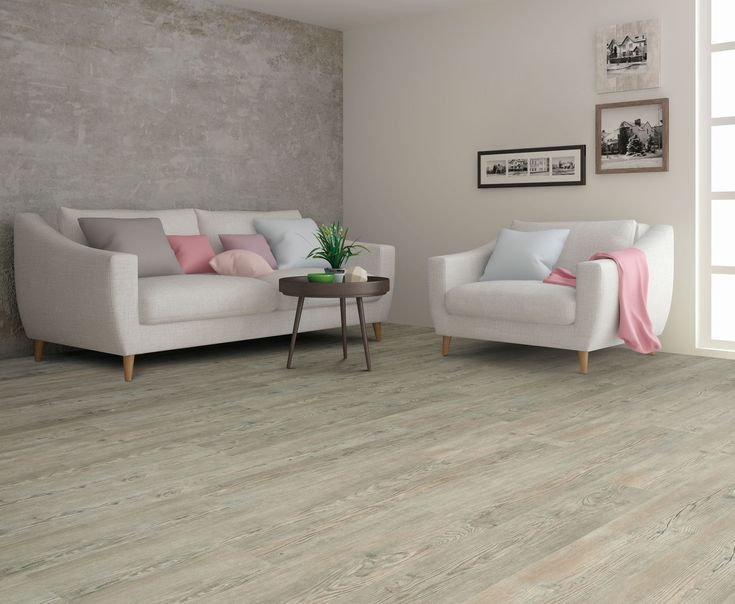 Style Selections (Sample) Ashen Oak Waterproof Wood Look Interlocking Luxury Vinyl Plank