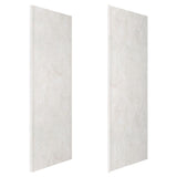 36 in. x 98 in. 2-Piece Glue-Up Alcove Side Shower and Bath Wall Set in Dove White - Super Arbor