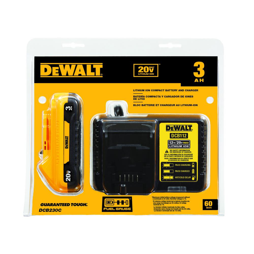 20-Volt MAX Lithium-Ion Cordless Brushless Jigsaw (Tool-Only) with 20-Volt MAX 3.0Ah Battery and Charger