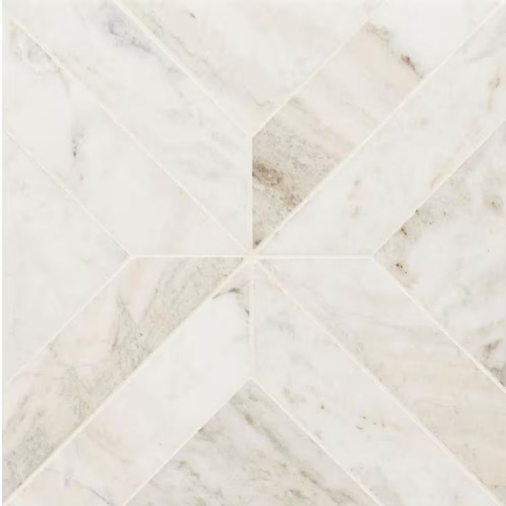 Arabescato Venato White 12 in. x 12 in. x 10mm Honed Mosaic Marble Floor and Wall Tile (10 sq. ft./Case)