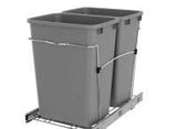 Rev-A-Shelf 35-Quart Plastic Soft Close Pull Out Trash Can