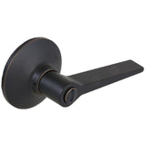 Freedom Matte Black Bed and Bath Door Lever (4-Pack)