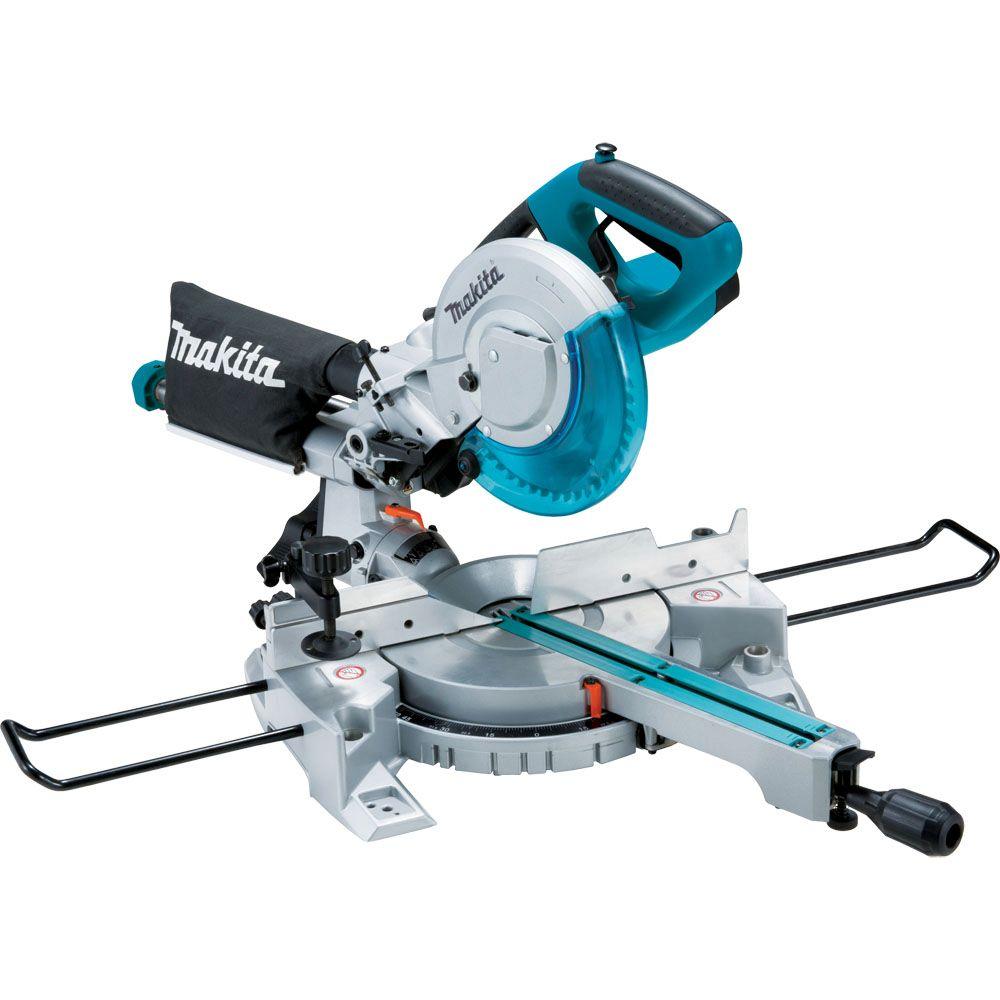 10.5 Amp 8-1/2 in. Corded Single Bevel Sliding Compound Miter Saw w/ Electric Brake, Soft Start, LED Light and 48T Blade - Super Arbor