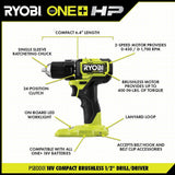 ONE+ HP 18V Brushless Cordless Compact 4-Tool Combo Kit with (2) 1.5 Ah Batteries, Charger, and Bag - Super Arbor