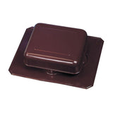 50 sq. in. NFA Aluminum Square-Top Roof Static Vent in Black - Super Arbor