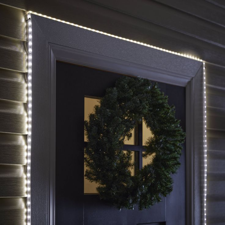 GE StayBright 240-Light 19.6-ft White Integrated LED Christmas Tape Lights