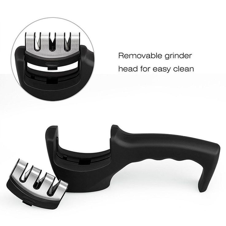 LIGHTSMAX Manual Knife Sharpener with 3-Stages