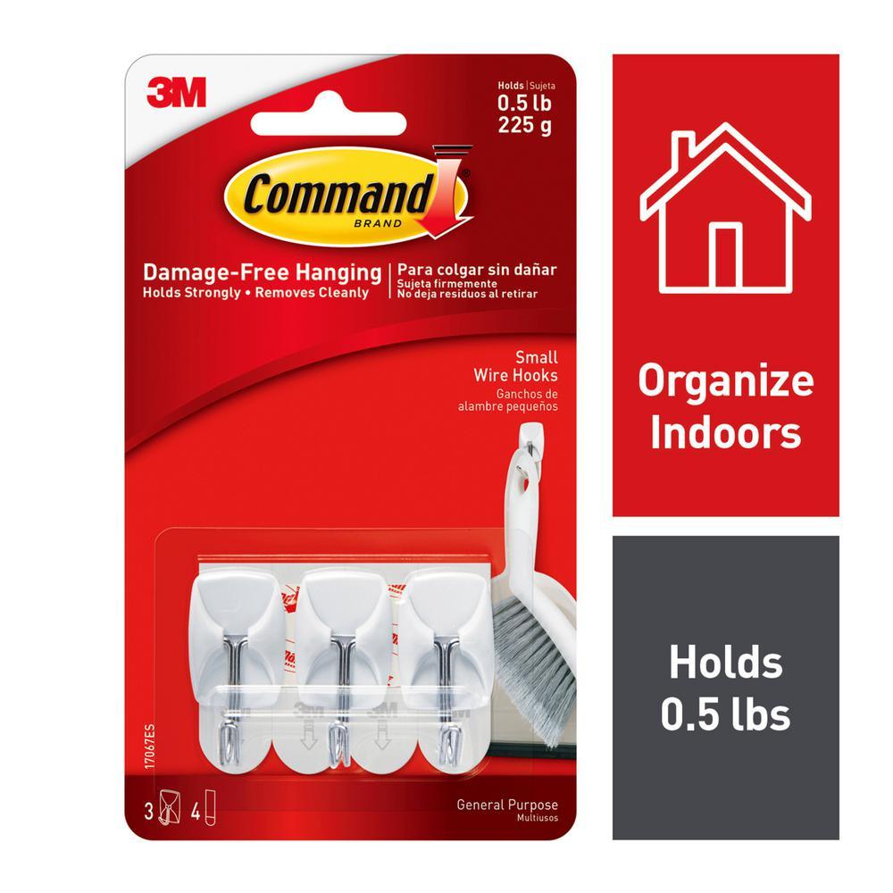 Small Wire Hooks (3-Hooks, 4-Strips) - Super Arbor