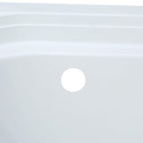 Accord 5 ft. Right Drain Rectangular Alcove Soaking Tub in White - Super Arbor