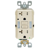 20 Amp Self-Test¬†SmartlockPro Combo Duplex Guide Light and Tamper Resistant GFCI Outlet, White - Super Arbor