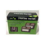 Bronze Solar-Powered Step Lights (2-Pack) - Super Arbor