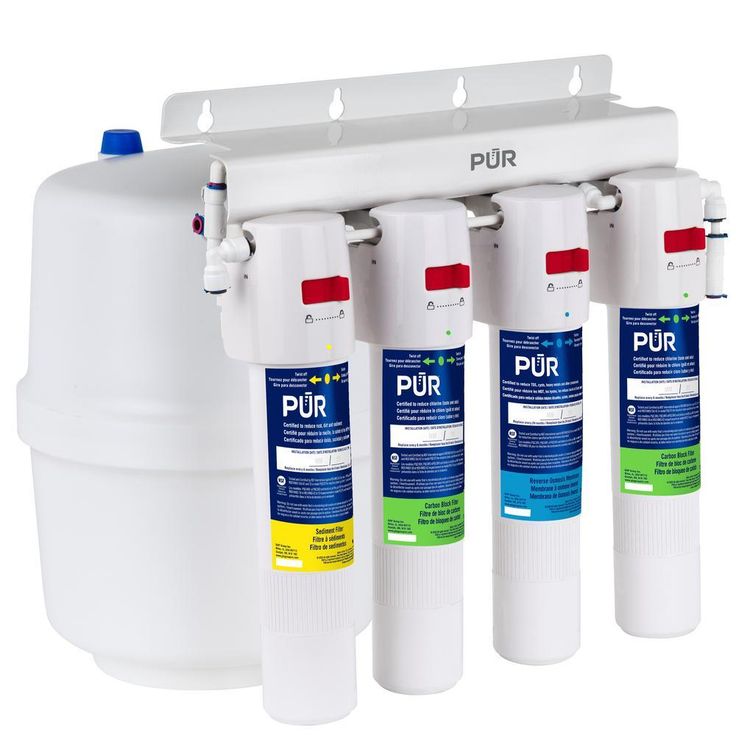 4-Stage Quick Connect 20.3 GPD Reverse Osmosis Water Filtration System with Faucet