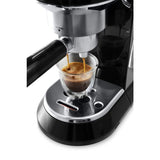 Dedica EC860 15-Bar Black Stainless Steel Slim Espresso Machine and Cappuccino Maker