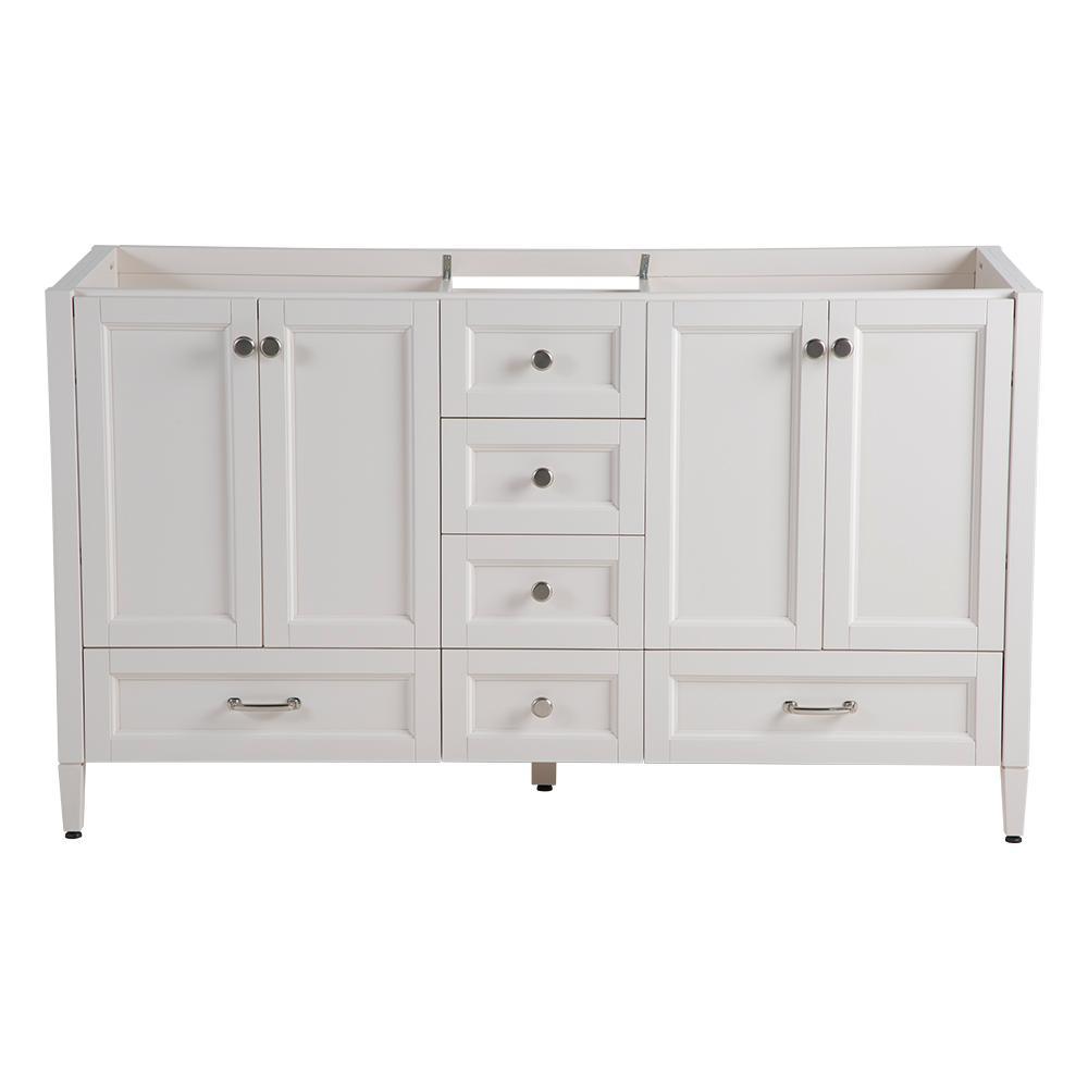 Claxby 48 in. W x 34 in H x 22 in. D Bath Vanity Cabinet Only in Cream - Super Arbor