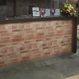 Bond Tile Easy Luxe Railroad Terra 11.81 in. x 11.81 in. SPC Peel and Stick Tile (0.96 Sq. Ft. / Sheet)