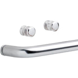 Simplicity 60 x 58-3/4 in. Frameless Contemporary Sliding Bathtub Door in Chrome with Transition Glass - Super Arbor