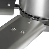 Hubbell Industrial 72 in. Indoor/Outdoor Nickel Dual Mount Ceiling Fan with Wall Control