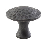 Craftsman 1-1/4 in. Black Iron Cabinet Knob - Super Arbor