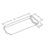2-Light White Fluorescent Wraparound Steel Ceiling Fixture with White Euro-Style Acrylic Lens - Super Arbor