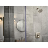 HydroEnergetix 8-Spray 4.75 in. Single Wall Mount Fixed Adjustable Shower Head in Spot Resist Brushed Nickel - Super Arbor