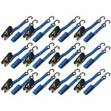 Ready Pack 1 in. x 15 ft. Ratchet Tie-Down Strap with 900 lbs./S-Hook (12 per Box) - Super Arbor