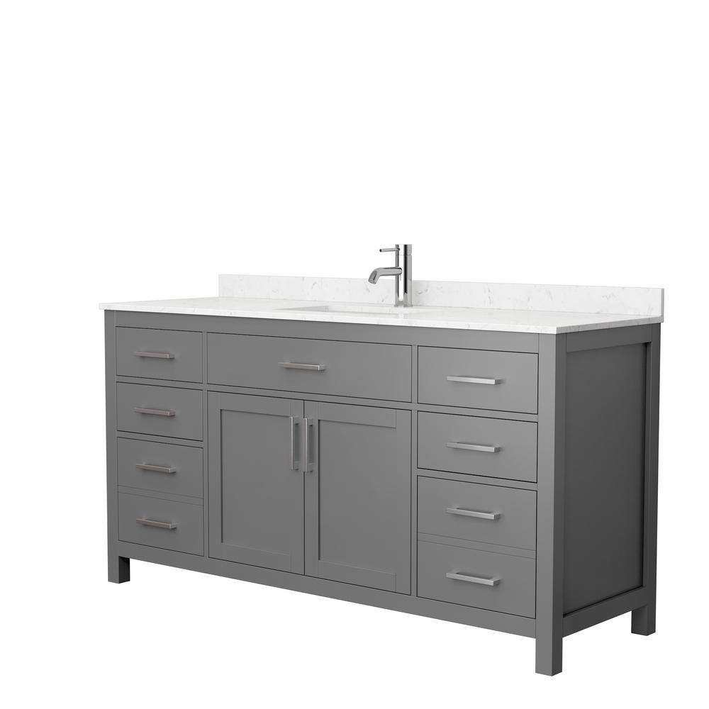 Beckett 72 in. W x 22 in. D Double Bath Vanity in White with Cultured Marble Vanity Top in Carrara with White Basins - Super Arbor