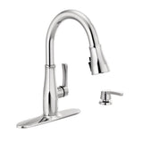 Owendale Single-Handle Pull-Down Sprayer Kitchen Faucet with ShieldSpray Technology in Champagne Bronze - Super Arbor