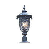 Hailee 3-Light Matte Black Outdoor Post Light