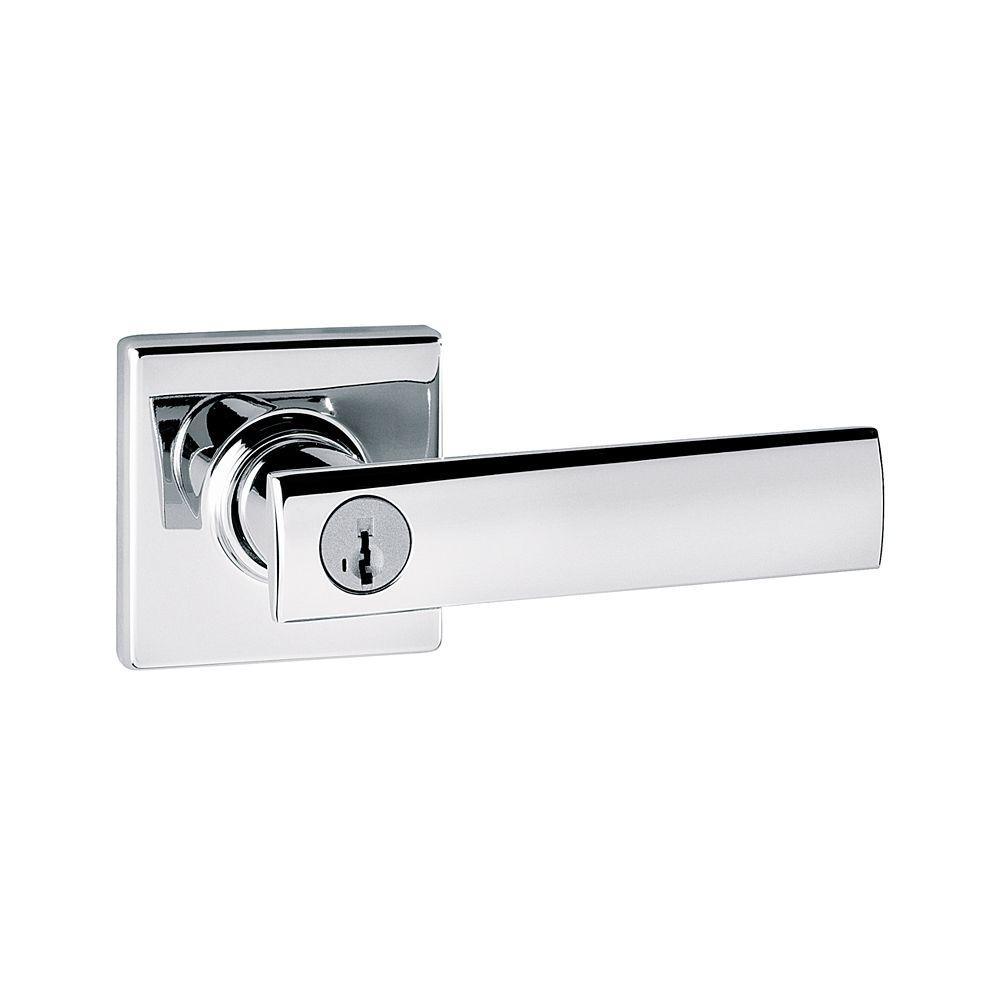 Vedani Square Venetian Bronze Entry Door Lever Featuring SmartKey Security - Super Arbor