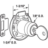 Brass spring-loaded Keyed, Surface Mount Cabinet Lock - Super Arbor