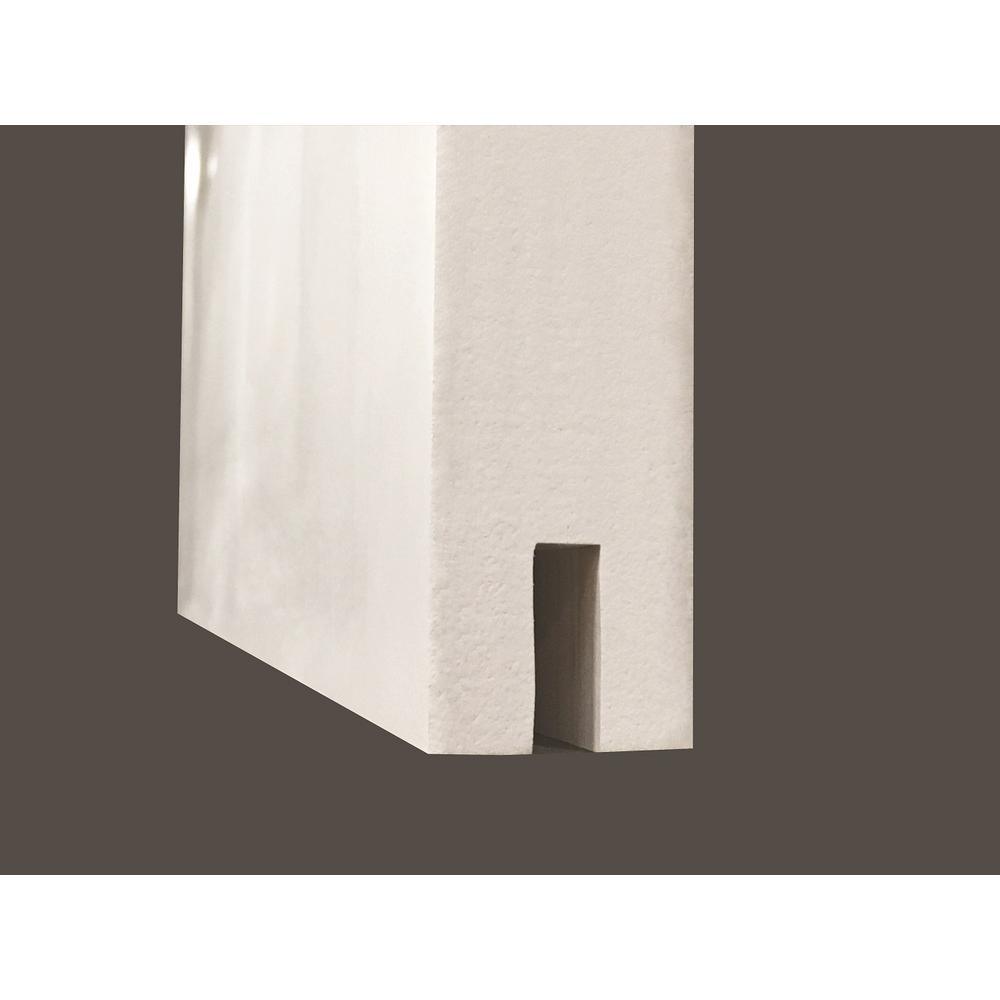 36 in. x 84 in. Primed Composite K-Plank Barn Door with Matte Black Hardware Kit - Super Arbor