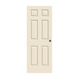 30 in. x 80 in. Colonist Primed Textured Molded Composite MDF Interior Door Slab - Super Arbor