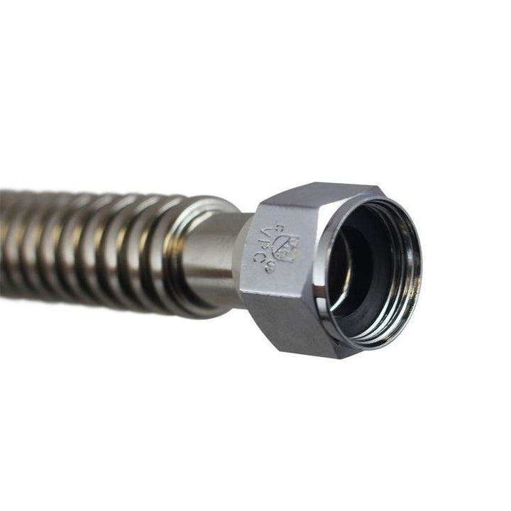 1 in. FIP x 1 in. FIP x 18 in. Stainless Steel Corrugated Water Connector
