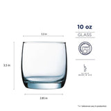 17 oz. and 10 oz. Glass Tumblers (Set of 16)