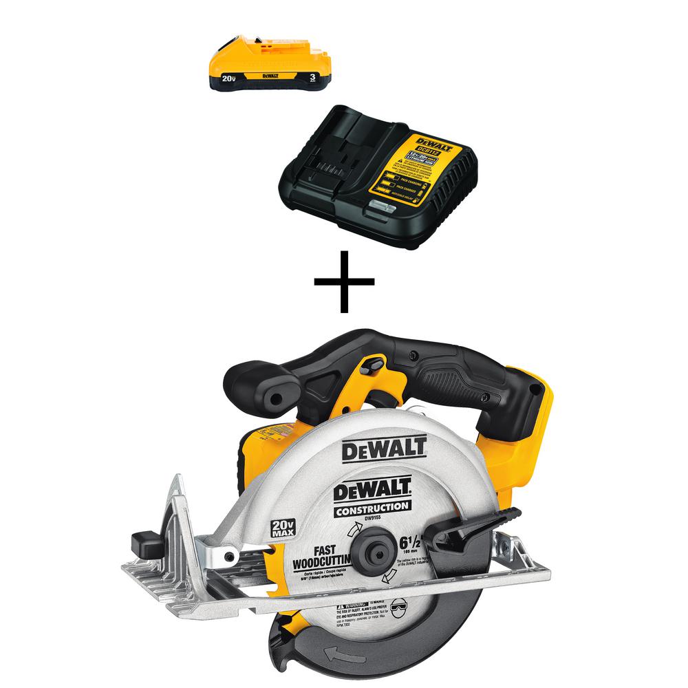 20-Volt MAX Lithium-Ion Cordless 6-1/2 in. Circular Saw (Tool-Only)