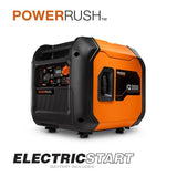 Generac iQ3500 3500-Watt Gasoline Powered Electric Start Portable Inverter Generator with PowerRush Technology 50 State/CSA