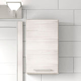 Style Selections Acadia 12-in W x 20-in H x 6.93-in D White Bathroom Wall Cabinet